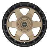 Weld Off-Road Ridge 17x9 - 5x114.3 / 5x127 BP - ET-12 - 78.1mm CB - Satin Bronze Wheel (Black Ring)