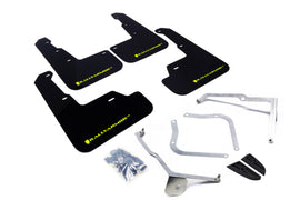 Rally Armor MF32-UR-BLK/CGN FITS: 15-21 Subaru WRX/STI Black UR Mud Flap w/Green Logo Mud Flaps