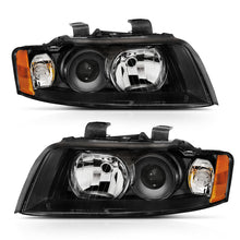 Load image into Gallery viewer, ANZO 2002-2005 Audi A4 Projector Headlight Black G2 (Halogen Type)