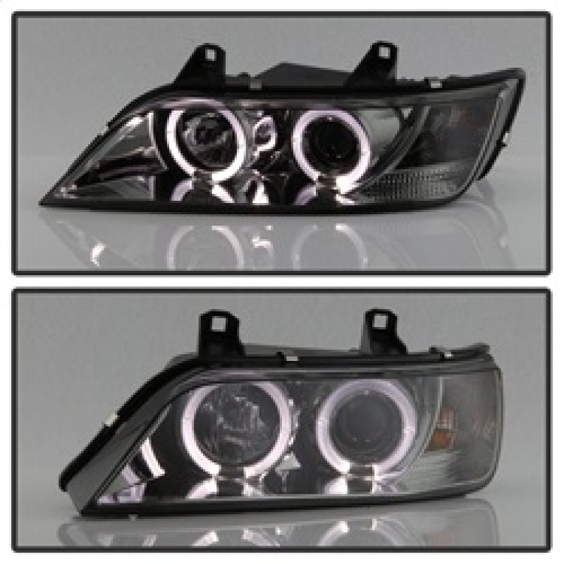 SPYDER 5009104 FITS: BMW Z3 96-02 Projector Headlights LED Halo Smoke High H1 Low H1 PRO-YD-BMWZ396-HL-SM Headlights