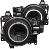 ANZO 111116 FITS: 2007-2013 Toyota Fj Cruiser Projector Headlights w/ Halo Black Headlights
