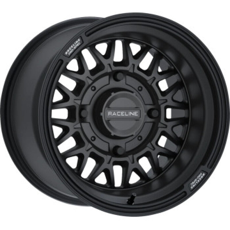 Raceline A13B-47056+10 FITS: A13B Omega 14x7in/4x156 BP / 10mm Offset /132.5mm Bore Satin Black Wheel Wheels Cast