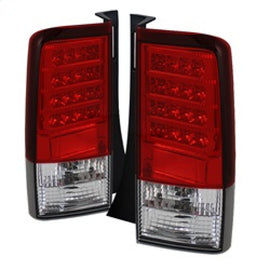 SPYDER 5042750 FITS: Scion XB 03-07 Version 2 LED Tail Lights Red Clear ALT-YD-TSXB03-LED-V2-RC Tail Lights