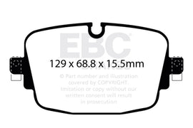 EBC DP42516R FITS: 19-23 Audi RS6 / 19-23 Audi RS7 Rear Yellowstuff Brake Pads Brake Pads Performance