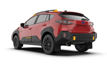 Load image into Gallery viewer, Rally Armor MF116-UR-BLK-WH FITS: 24-25 Subaru Crosstrek (Wilderness Only) Black UR Mud Flap W/White Logo No Drilling Req Mud Flaps