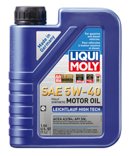 Load image into Gallery viewer, LIQUI MOLY 2331 FITS: 1L Leichtlauf (Low Friction) High Tech Motor Oil 5W40 Motor Oils
