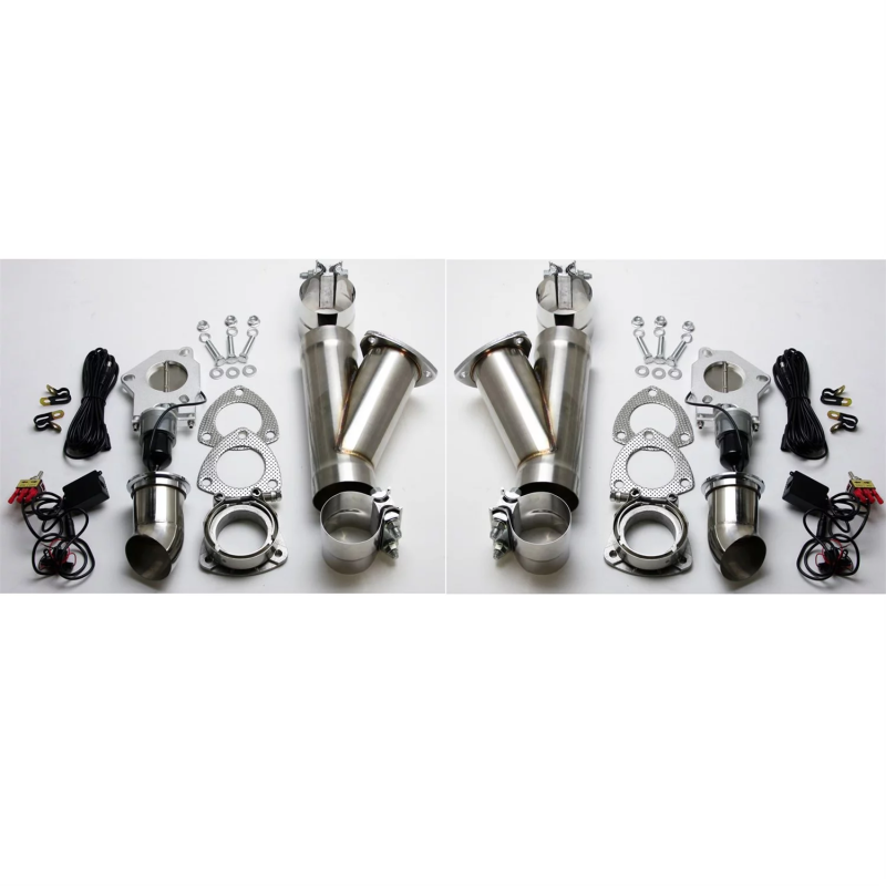 Granatelli Motor Sports 303530D FITS:Granatelli 3.0in Alum Mild Steel Electronic Dual Slip Fit Exhaust Cutout w/Band Clamps Exhaust Cutouts