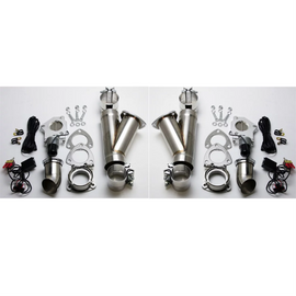 Granatelli Motor Sports 303530D FITS:Granatelli 3.0in Alum Mild Steel Electronic Dual Slip Fit Exhaust Cutout w/Band Clamps Exhaust Cutouts