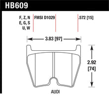 Load image into Gallery viewer, Hawk Performance HB609G.572 FITS: Hawk 08-11 Audi R8/07-08 RS4/03-04 RS6 / 02-03 VW Phaeton DTC-60 Front Race Brake Pads Brake Pads Racing