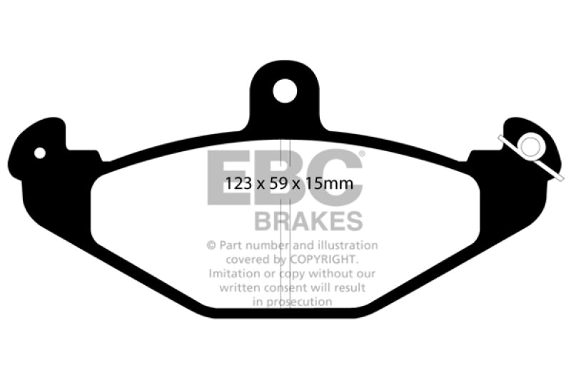 EBC DP4885R FITS: 92-00 Dodge Viper 8.0 Yellowstuff Rear Brake Pads Brake Pads Performance