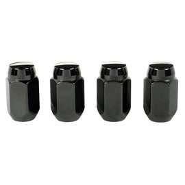 McGard 64030 FITS: Hex Lug Nut (Cone Seat) 1/2-20 / 13/16 Hex / 1.5in. Length (4-Pack) Black Lug Nuts