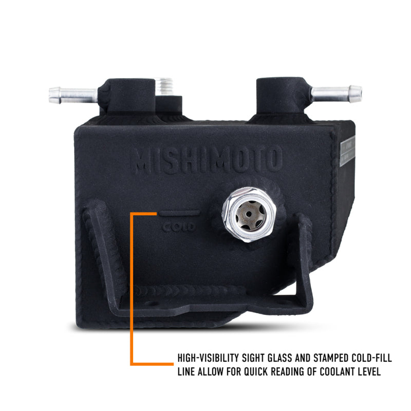 Mishimoto MMRT-MUS-24MWBK FITS: Coolant Reservoirs FITS: 2024+ Ford Mustang V8/2.3L EcoBoost Expansion Tank Black Coolant Reservoirs