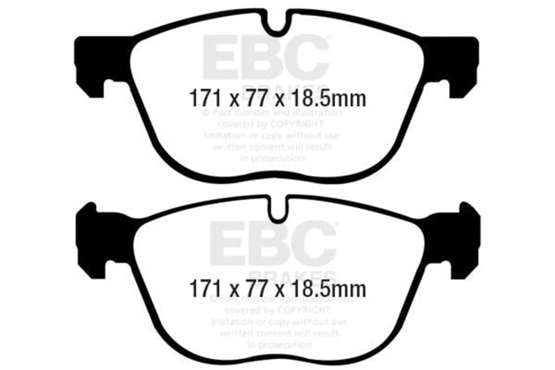 EBC DP41938R FITS: 07-10 BMW X5 3.0 Yellowstuff Front Brake Pads Brake Pads Performance