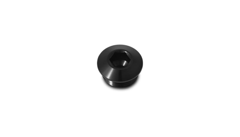 Vibrant 10992 FITS: Aluminum -6AN ORB Slimline Port Plug w/O-Ring Anodized Black Fittings