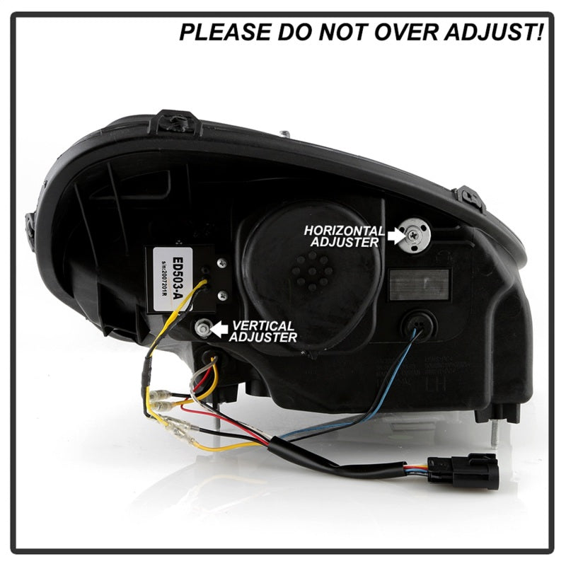 SPYDER 5087959 FITS: Apex Series 05-13 Chevrolet C6 Corvette Hi Powered LED Module Headlights Headlights