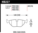 Hawk Performance HB227E.630 FITS: Hawk BMW 3/5/7 Series / M3 / Z3 / Z4 Race Blue 9012 Rear Brake Pads Brake Pads Racing