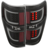 ANZO 311257 FITS: 2009-2013 Ford F-150 LED Taillights Black Tail Lights