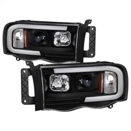 SPYDER 5084606 FITS: 02-05 Dodge Ram 1500 Light Bar Projector Headlights Black (PRO-YD-DR02V2-LB-BK) Headlights