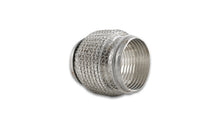 Load image into Gallery viewer, Vibrant 66004 FITS: SS Flex Coupling with Interlock Liner and Mesh Braid 3in inlet/outlet x 4in long Flanges