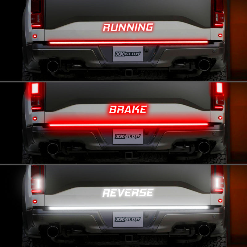 XKGLOW XK041024 FITS:XK Glow Truck Tailgate Light w/ Chasing Turn Signal & Built-in Error Canceller 3rd gen 48in Light Accessories and Wiring