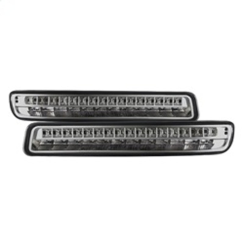 SPYDER 9029318 FITS:xTune 99-06 GMC Sierra (Excl Denali) Full LED Bumper Lights Chrome (CBL-GSI99-LED-C) Sidemarkers & Indicators