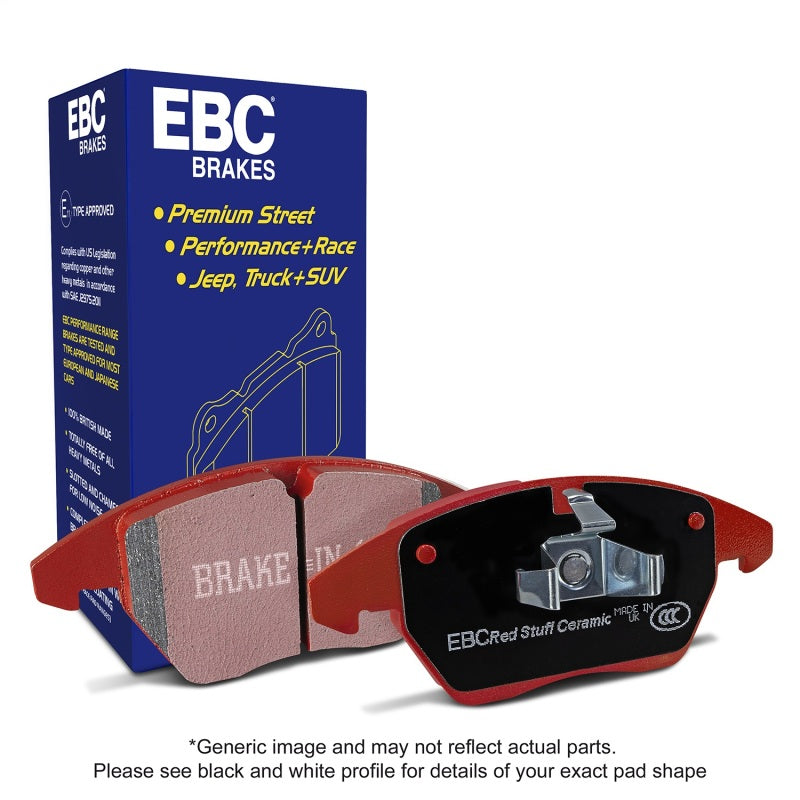 EBC DP31988C FITS: 09-11 Audi A4 2.0 Turbo Redstuff Rear Brake Pads Brake Pads Performance