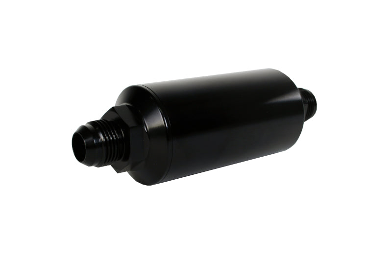 Aeromotive 12385 FITS: In-Line Filter AN -10 size Male 10 Micron Microglass Element Bright-Dip Black Fuel Filters