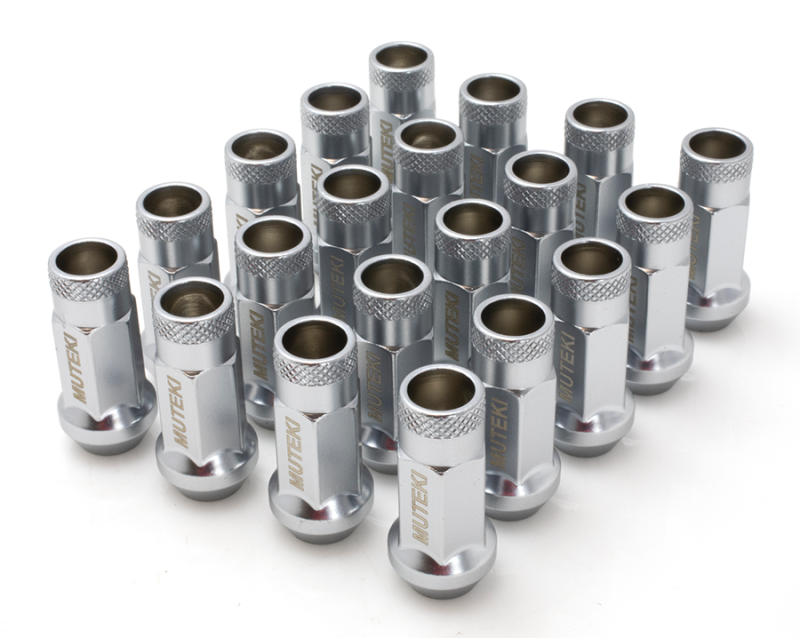 Wheel Mate 32906SS FITS: 12x1.50 48mm Muteki SR48 Satin Silver Open End Lug Nuts Lug Nuts