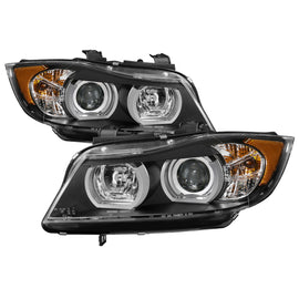 SPYDER 5083838 FITS: BMW E90 3-Series 06-08 4DR Headlights AFS HID Only Black PRO-YD-BMWE9005V2-AFSHID-BK Headlights