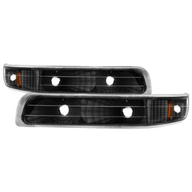 SPYDER 5064271 FITS:xTune Chevy Silverado 99-02 Amber Reflector Bumper Lights Black CBL-JH-CS99-AM-BK Sidemarkers & Indicators