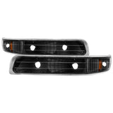 SPYDER 5064271 FITS:xTune Chevy Silverado 99-02 Amber Reflector Bumper Lights Black CBL-JH-CS99-AM-BK Sidemarkers & Indicators