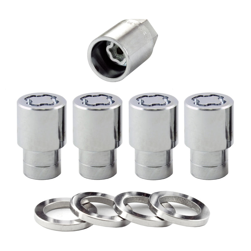 McGard 21156 FITS: Wheel Lock Nut Set 4pk. (Reg. Shank Seat) M12X1.5 / 13/16 Hex / 1.38in. Length Chrome Lug Nuts