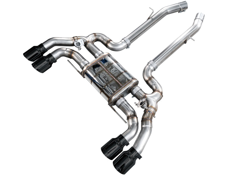 AWE Tuning 3025-43301 FITS: 20-25 BMW X3 M/M Comp (F97) AWD SwitchPath Axle-back Exhaust Diamond Black Tips Axle Back