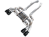 AWE Tuning 3025-43301 FITS: 20-25 BMW X3 M/M Comp (F97) AWD SwitchPath Axle-back Exhaust Diamond Black Tips Axle Back