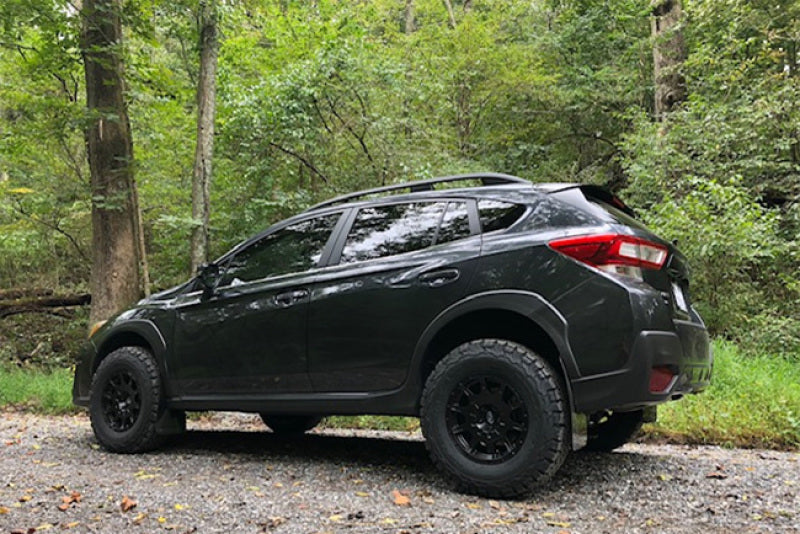 Rally Armor MF46-LTUR-BLK/SIL FITS: 18-23 Subaru Crosstrek Black UR Mud Flap w/Silver Logo Mud Flaps