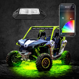 XKGLOW XK-ROCK-ADV FITS:XK Glow Rock Light w/ XKchrome App Controlled Bluetooth Advanced Kit 8pc RGB 6W Light Bars & Cubes