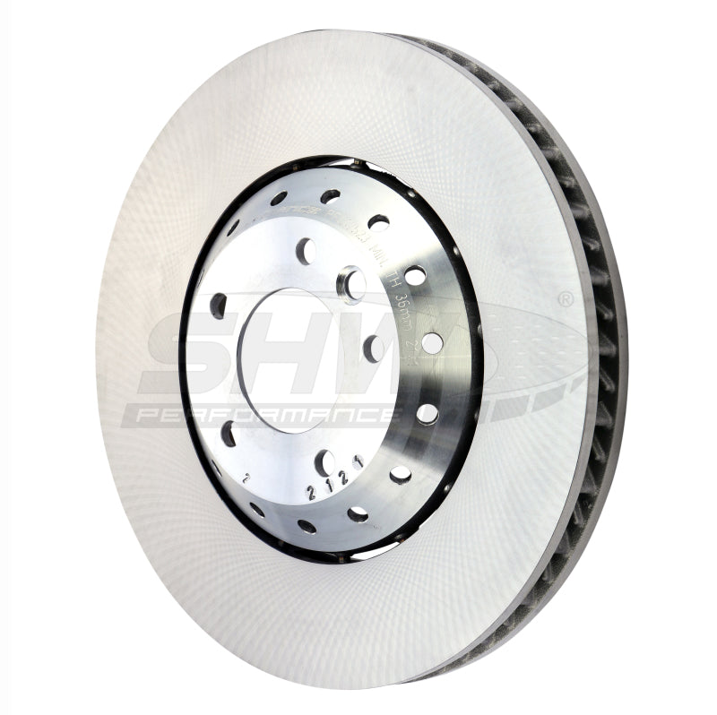 SHW Performance PFL47523 FITS:SHW 15-18 Porsche Cayenne GTS w/19in Wheel w/o Ceramics Left Frt Smooth LW Brake Rotor (95835140350) Brake Rotors OE