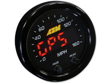 Load image into Gallery viewer, AEM 30-0313 FITS: X-Series 0-160 MPH Black Bezel w/ Black Face GPS Speedometer Gauge Gauges