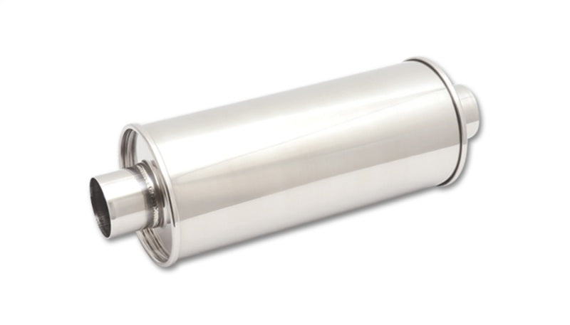 Vibrant 1119 FITS: StreetPower Round Muff 6inx9inx14in long Muff body 3in inlet I.D. x3in outlet Center-Center Muffler