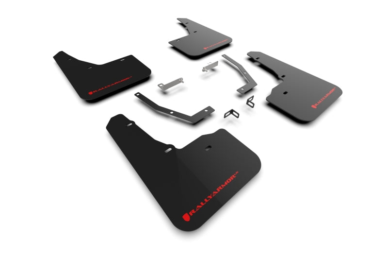 Rally Armor MF132-UR-BLK-RD FITS: 2025 Subaru Forester Black UR Mud Flap w/Red Logo Mud Flaps