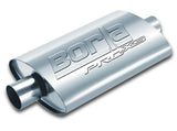 Borla Pro-XS 2inch, 2inch, 14inch x 9-1/2inch x 4inch Oval Cen/Cen w/o Notch Turbo Muffler