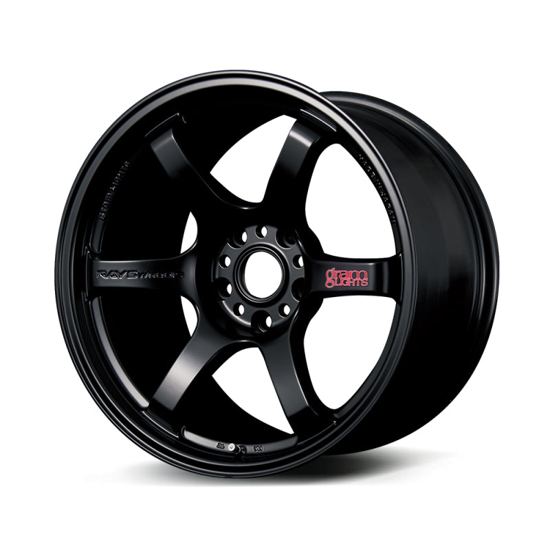 Gram Lights WGIV37EH FITS: 57DR 18x8.5 +37 5-114.3 Semi Gloss Black Wheel Wheels Cast