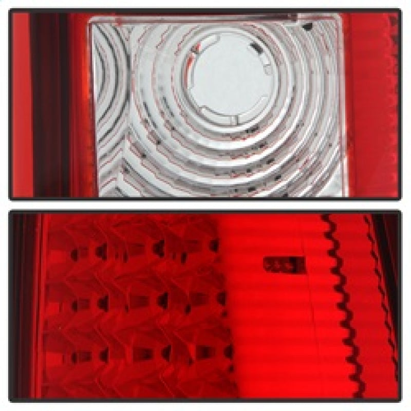 SPYDER 5008787 FITS:xTune Chevy Silverado 1500/2500/3500 03-06 LED Tail Lights Red Clear ALT-ON-CS03-LED-RC Tail Lights