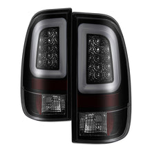 Load image into Gallery viewer, SPYDER 5084729 FITS: 08-16 Ford Super Duty F-250 V3 Light Bar LED Tail Lights Blk Smoke ALT-YD-FS07V3-LBLED-BSM Tail Lights