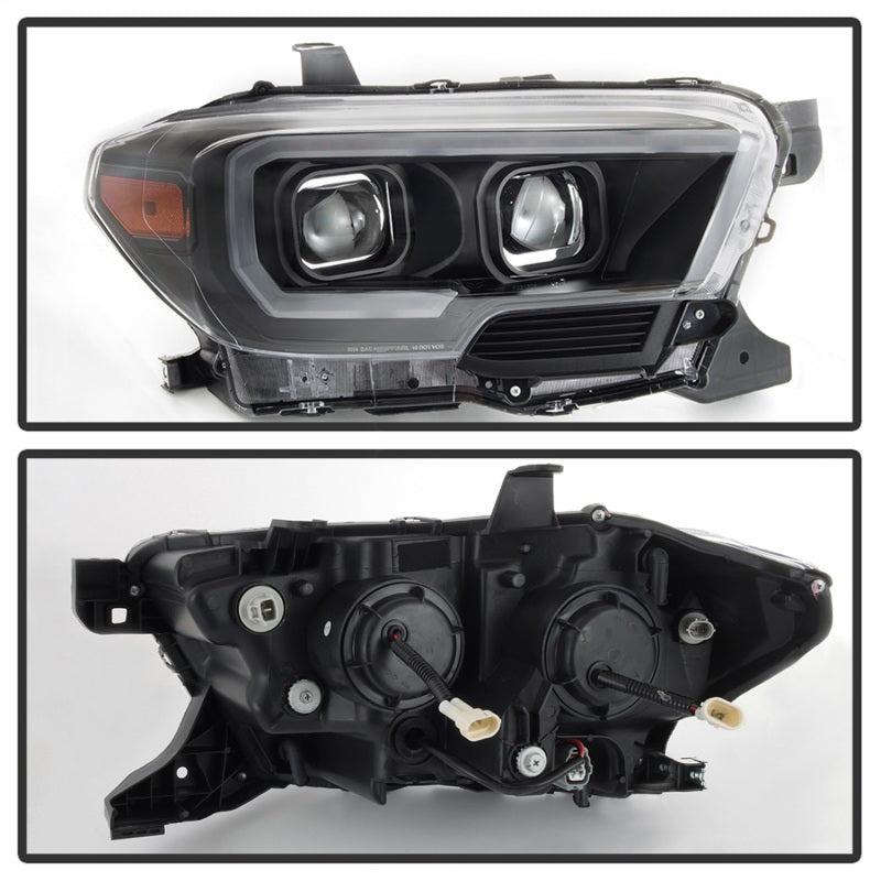 SPYDER 9039256 FITS:xTune Toyota Tacoma 16-18 DRL Light Bar Projector Headlights Black PRO-JH-TTA16-LBDRL-BK Headlights