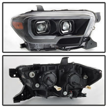 Load image into Gallery viewer, SPYDER 9039256 FITS:xTune Toyota Tacoma 16-18 DRL Light Bar Projector Headlights Black PRO-JH-TTA16-LBDRL-BK Headlights