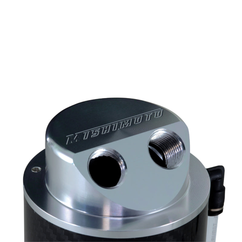 Mishimoto MMOCC-CF FITS: Fittings FITS: Carbon Fiber Oil Catch Can 10mm Fittings Fittings