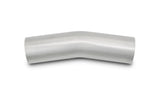 Vibrant 13133 FITS: 3.5in OD T304 SS 15 Deg Mandrel Bend 5in Leg Length (5.5in Centerline Radius) Steel Tubing