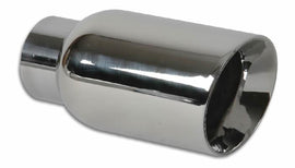 Vibrant 1207 FITS: 4in Round SS Exhaust Tip (Double Wall Angle Cut Beveled Outlet) Tips