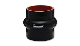 Vibrant 2736 FITS: 4 Ply Reinforced Silicone Hump Hose Connector 4in I.D. x 3in long (BLACK) Silicone Couplers & Hoses